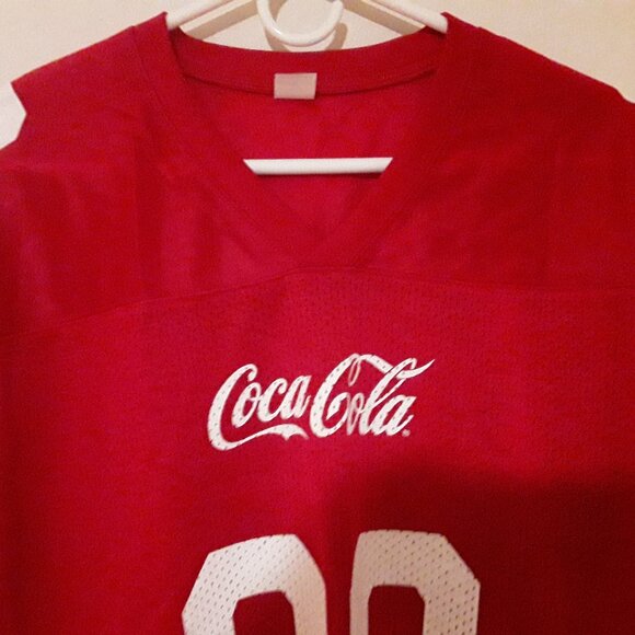 NWOT Men's Coca Cola mesh jersey, size large - Picture 2 of 5